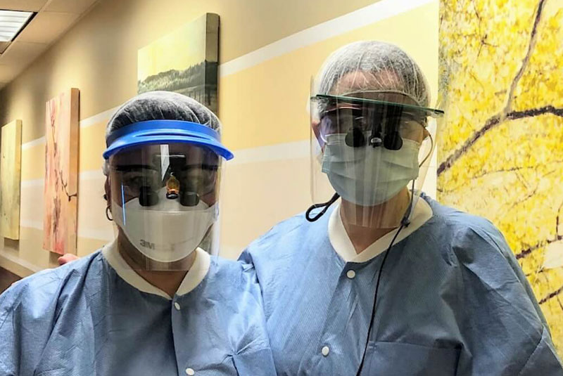 both doctors during procedure