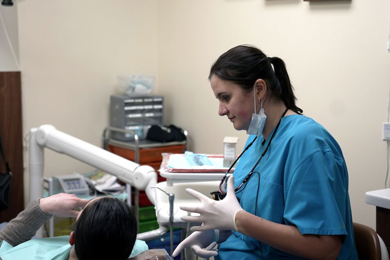 dr olga with patient