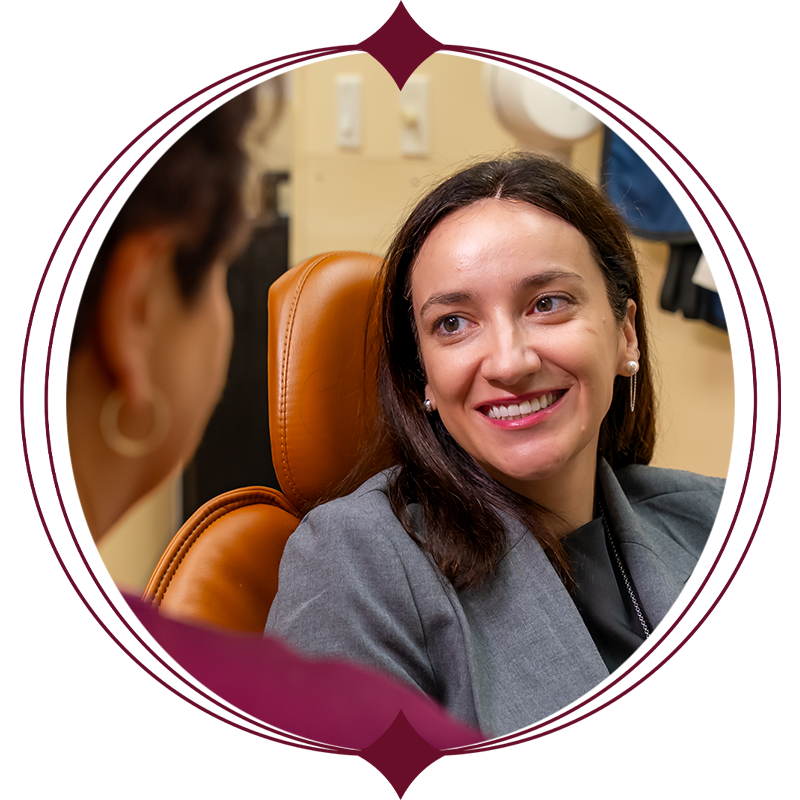 Patient Smiling at doctor